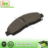 Óxido de aluminio sin asbesto negro Auto Pad de freno
